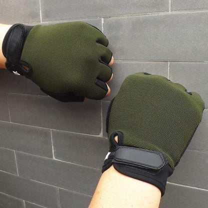 Anti-Slip Breathable Bike Sports Gym & Fitness Gloves��(Green) || Maharaj Special Services ||