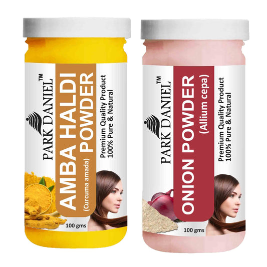 Park Daniel Amba Haldi Powder & Onion Powder Combo pack of 2 Jars of 100 gms(200 gms)