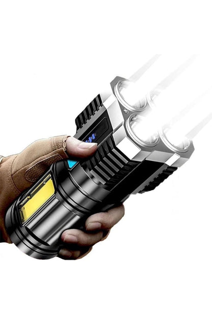 Torch - Usb Rechargeable Led Torch, 600 Lumens Flashlight